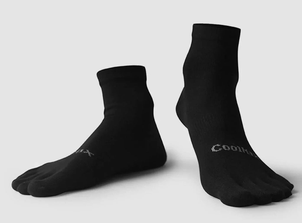 FitVille Unisex Five - Toe Running Socks 2 - Pair Bundle - 2