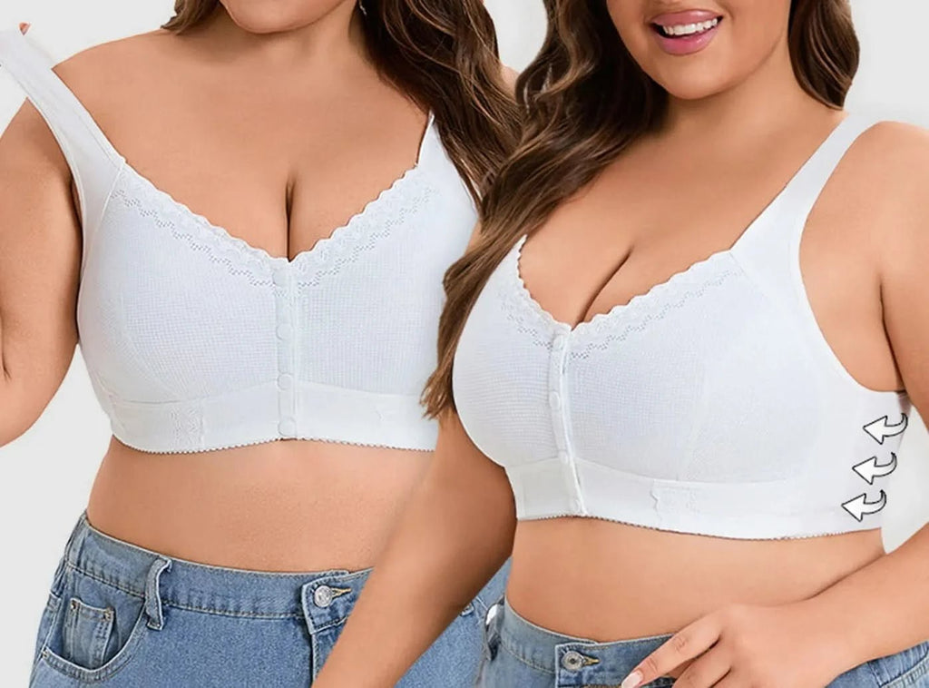 FitVille Wireless Front Closure Bra for Seniors - 2