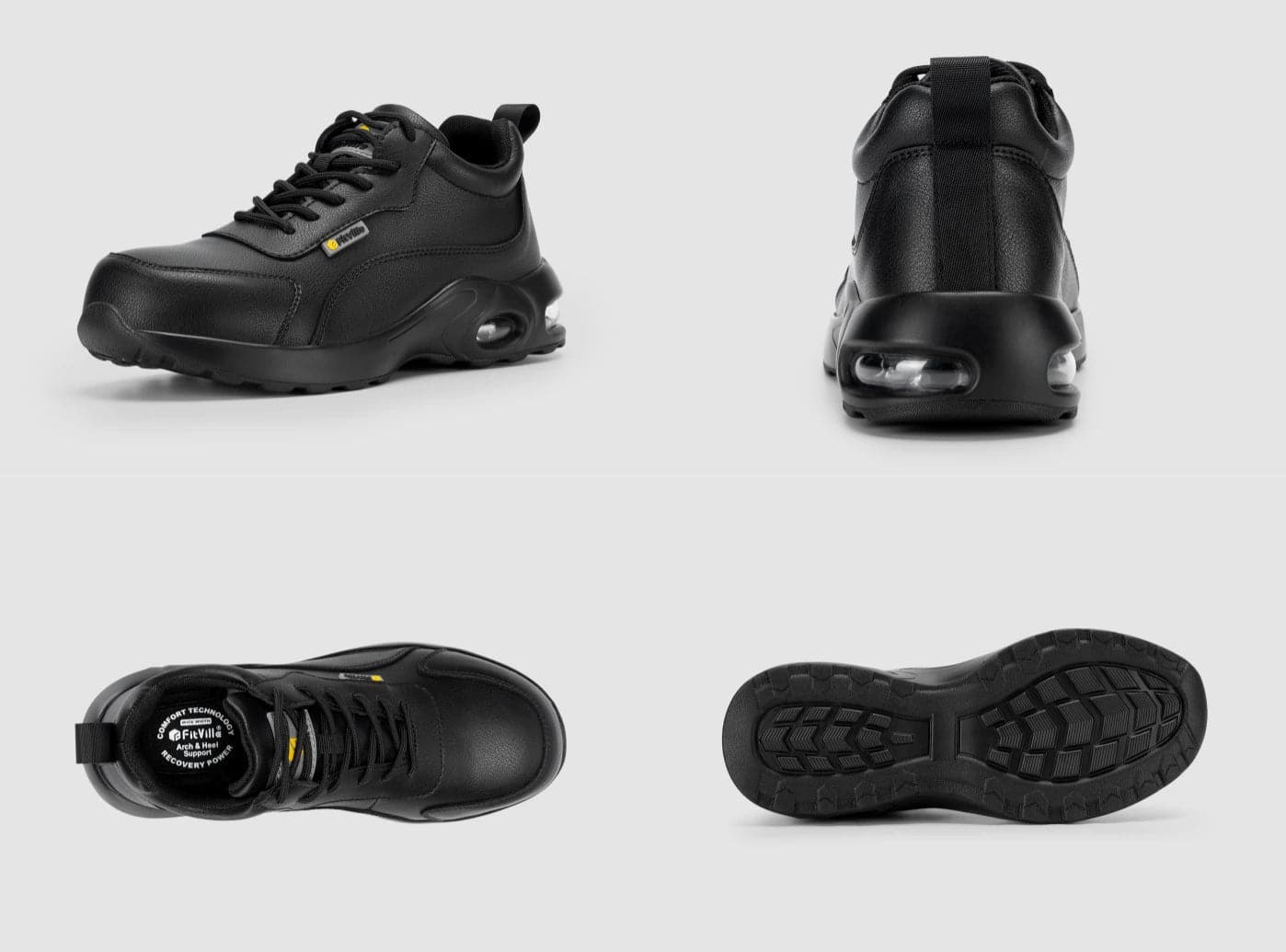 Women s AquaShield Composite Toe wide work shoes V1 FitVille FitVilleUK