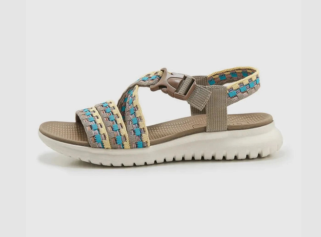 FitVille Women's Breathable Thick - Soled Outdoor Sandals - 1