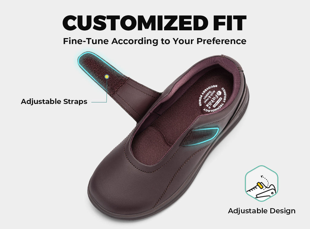 FitVille Women's BriskWalk Elite Dress Shoes V8 - 13