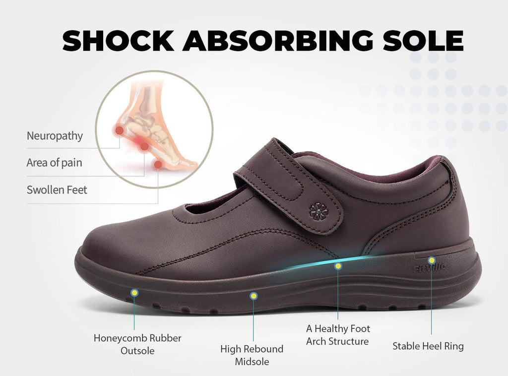 FitVille Women's BriskWalk Elite Dress Shoes V8 - 12