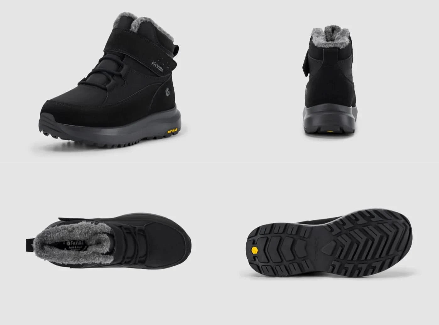 FitVille Women's CozyCore Winter Boots V12| 2E/4E – FitVilleUK