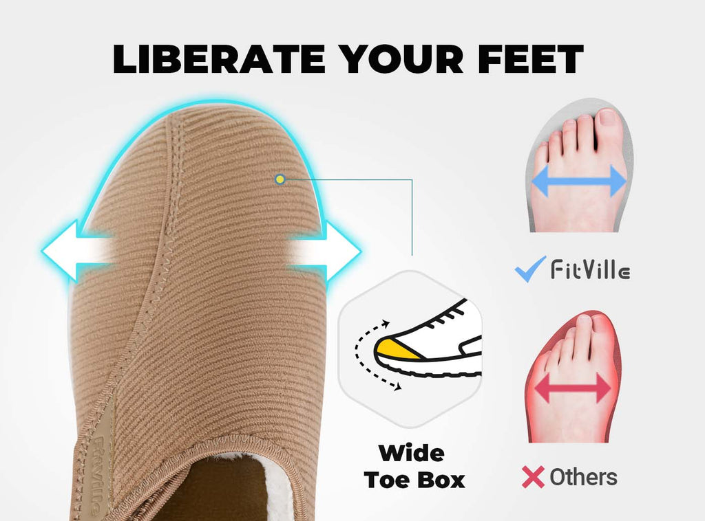 FitVille Women's EasyTop Comfort Slipper V1 - 13