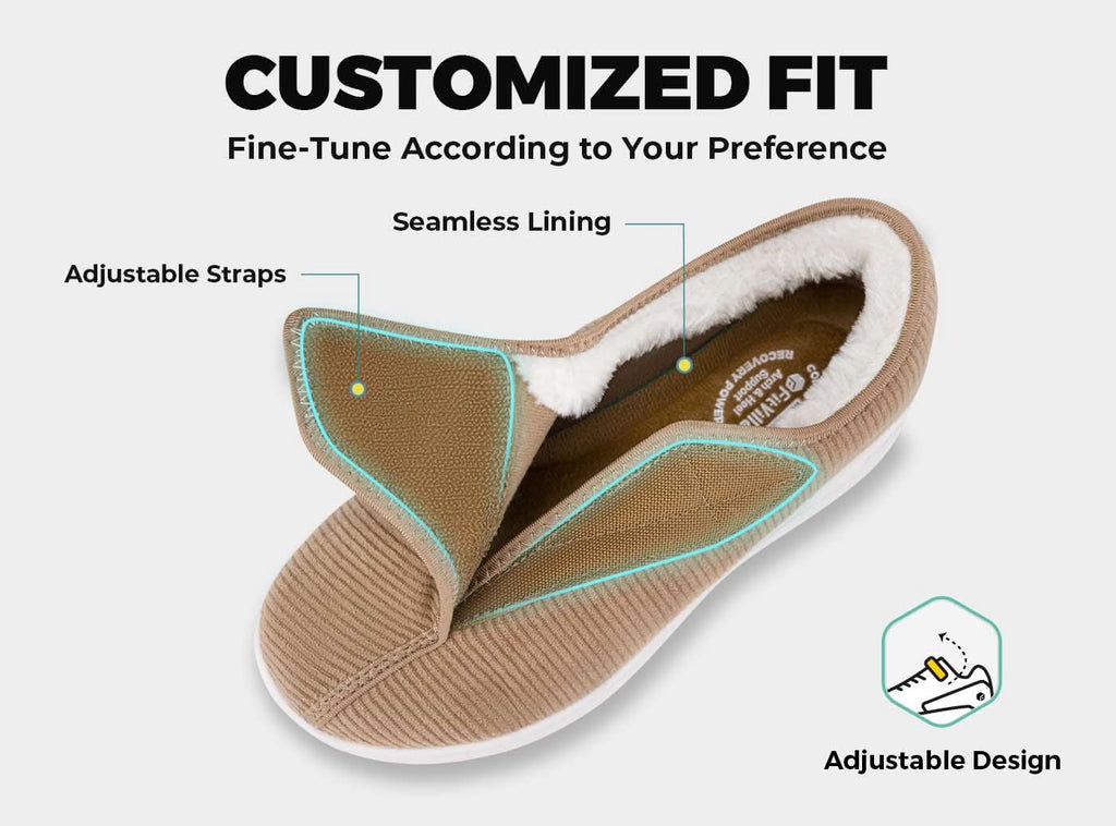 FitVille Women's EasyTop Comfort Slipper V1 - 25