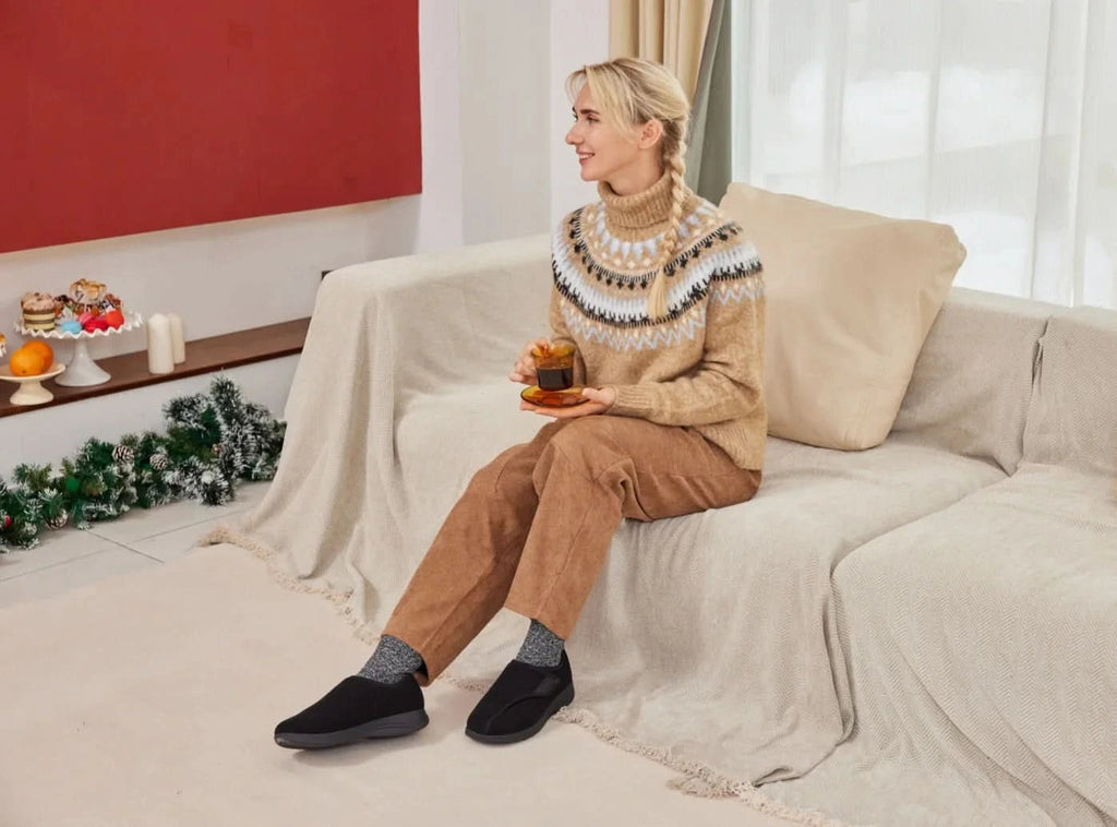 FitVille Women's EasyTop Comfort Slipper V1 - 12