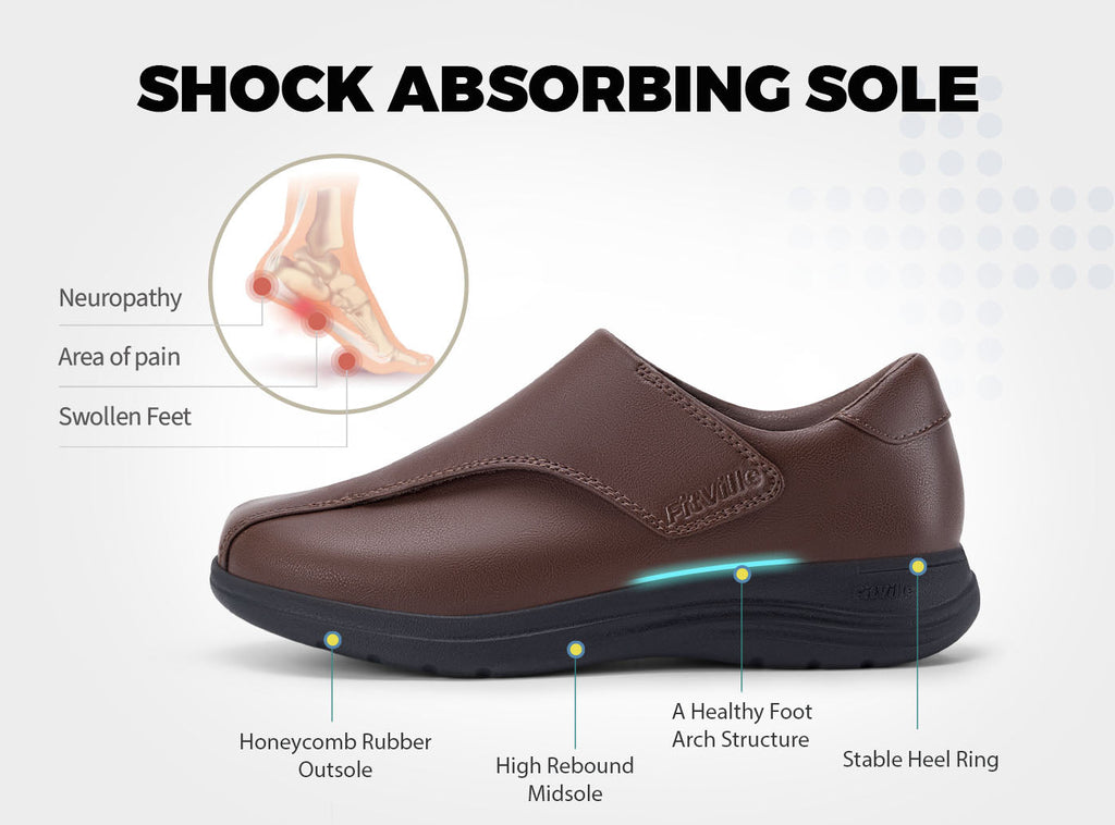 FitVille Women's EasyTop Deluxe Dress Shoes V1 - 12