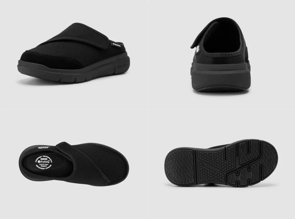 FitVille Women's EasyTop Diabetic Slipper V5 - 22