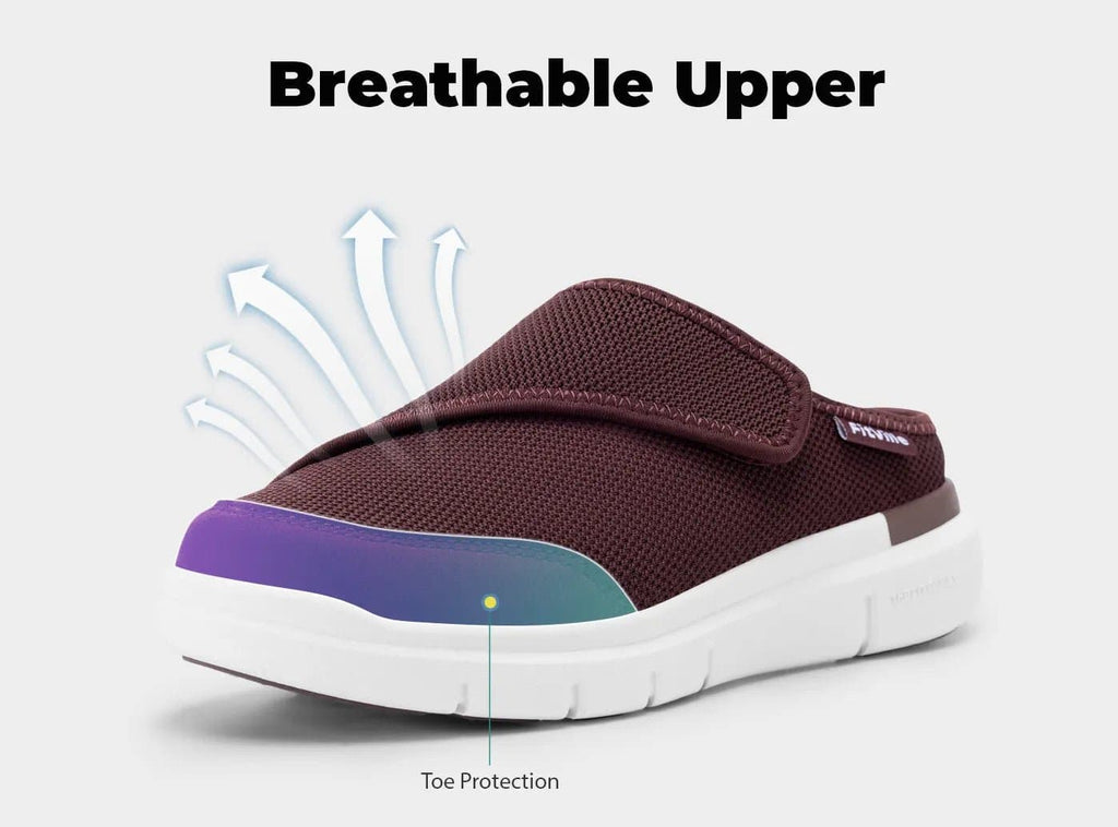 FitVille Women's EasyTop Diabetic Slipper V5 - 6