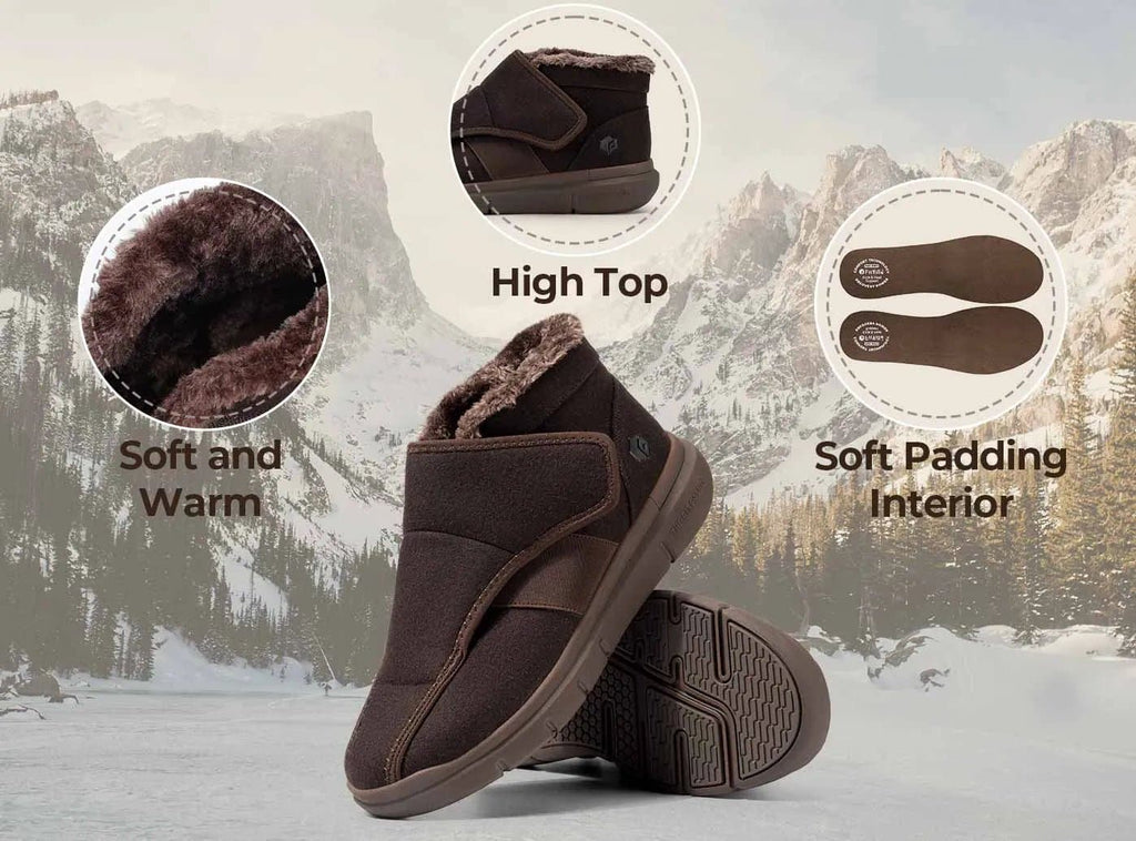 FitVille Women's EasyTop Diabetic Winter Boots V1 - 8