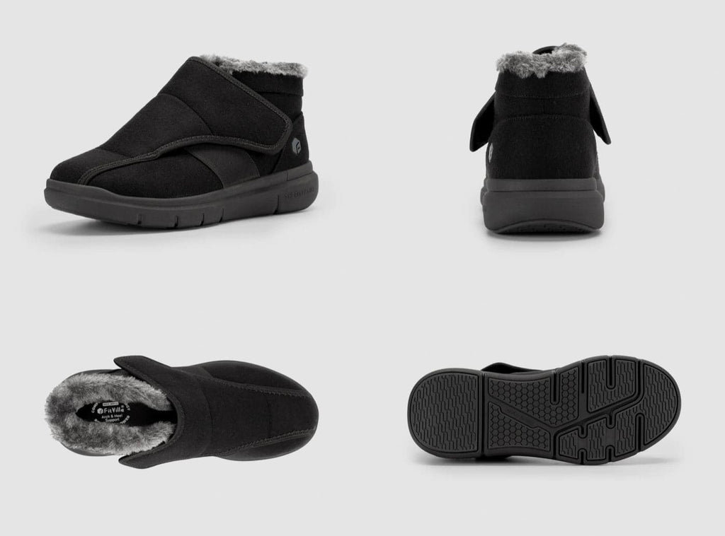 FitVille Women's EasyTop Diabetic Winter Boots V1 - 18