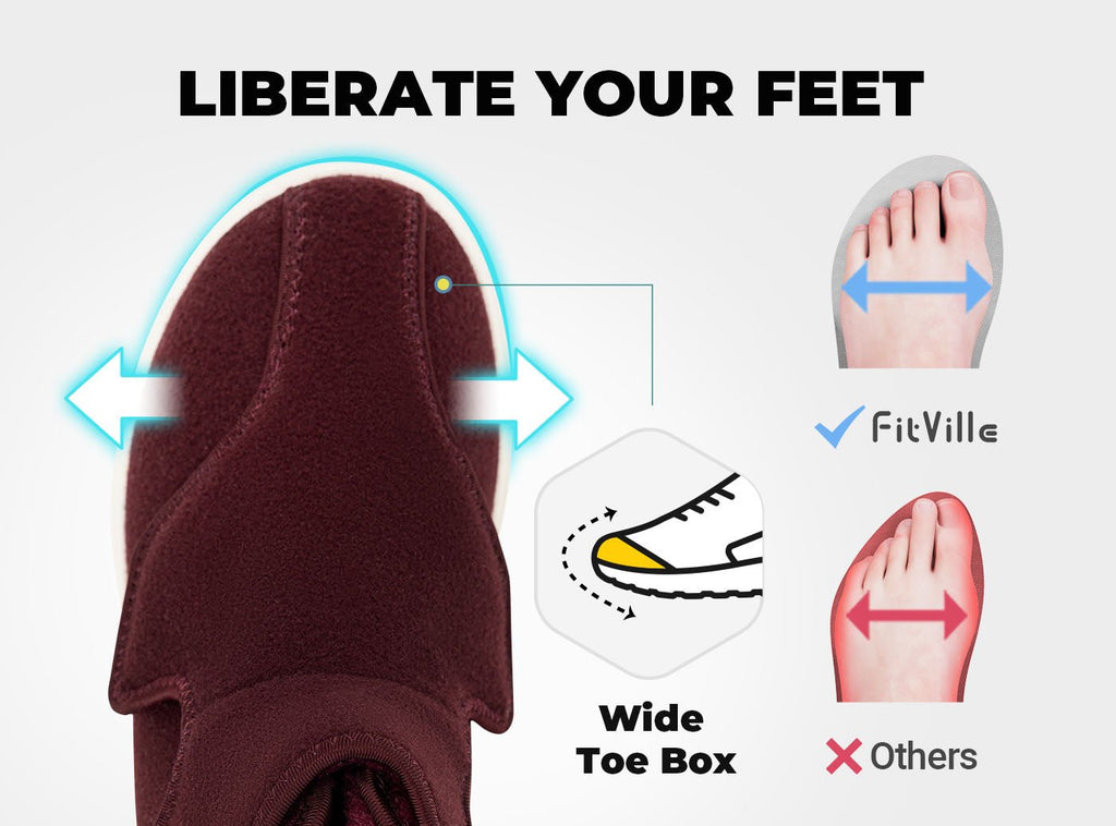 FitVille Women's EasyTop Diabetic Winter Boots V2 - 13