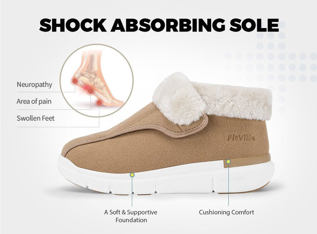 FitVille Women's EasyTop Diabetic Winter Boots V3 - 6