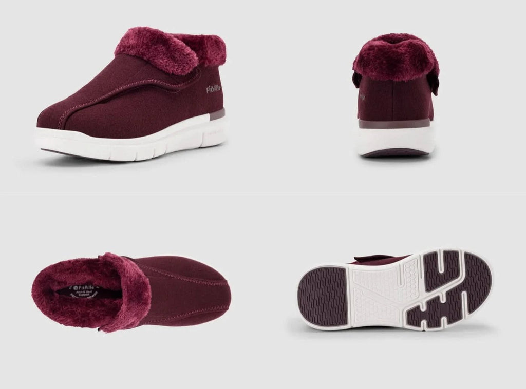 FitVille Women's EasyTop Diabetic Winter Boots V3 - 19