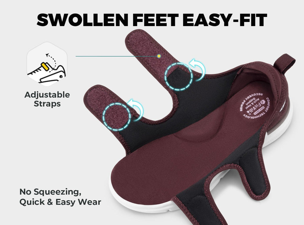 FitVille Women's EasyTop Recovery Sandal V3 - 11