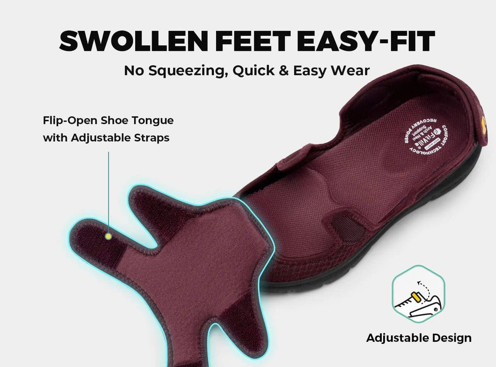 FitVille Women's EasyTop Recovery Sandal V5 - 12