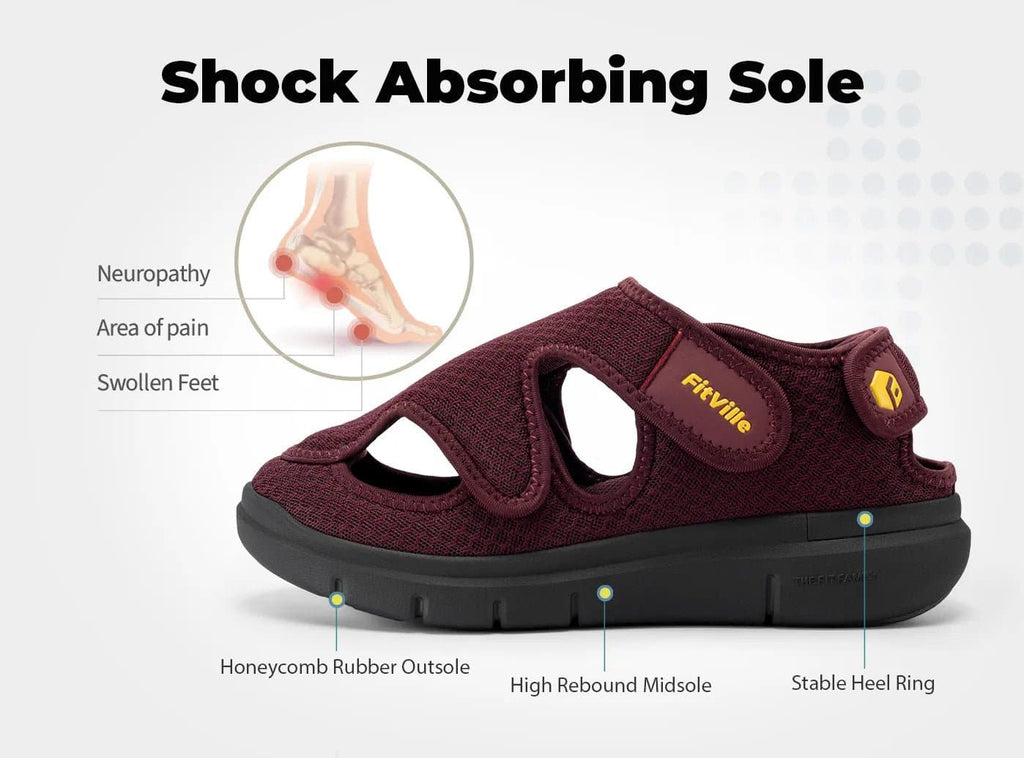 FitVille Women's EasyTop Recovery Sandal V5 - 14