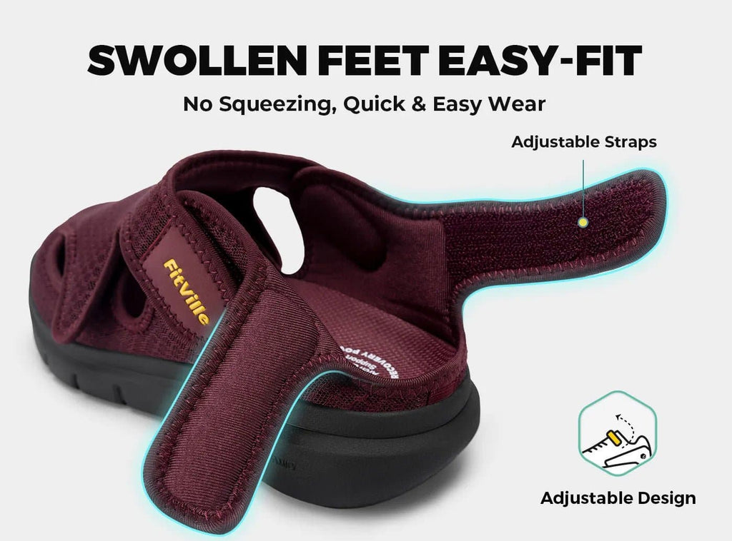 FitVille Women's EasyTop Recovery Sandal V5 - 5