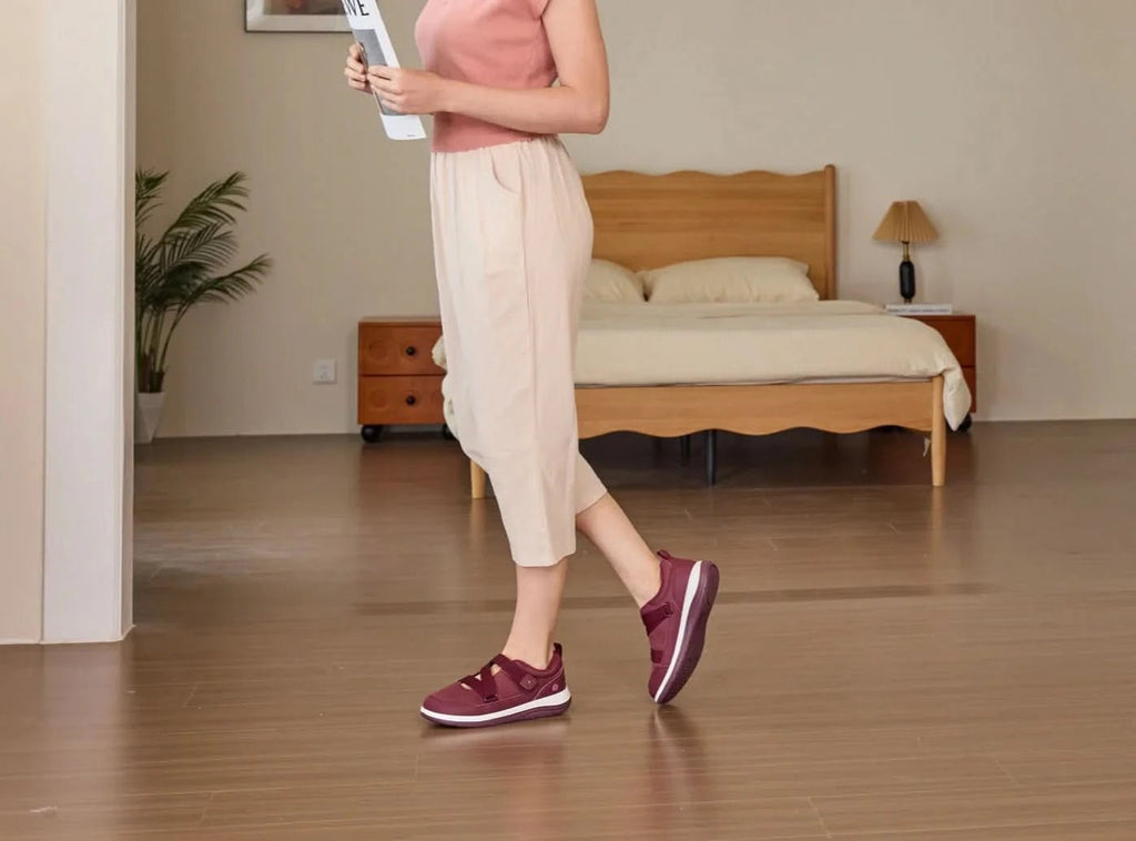 FitVille Women's EasyTop StrapEase Diabetic Shoes V11 - 12