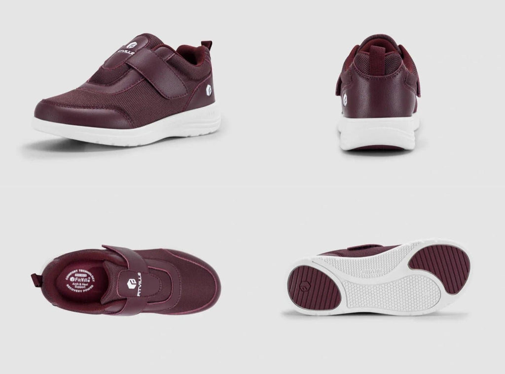 FitVille Women's EasyTop StrapEase Diabetic Shoes V4 - 9