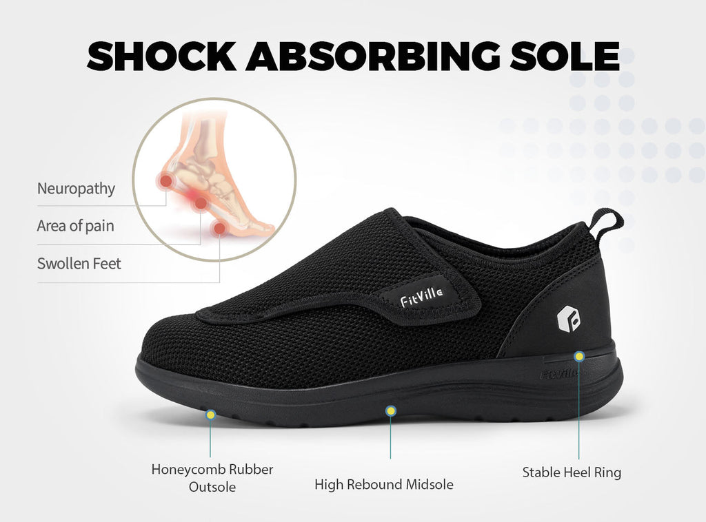 FitVille Women's EasyTop Wings Diabetic Shoes V2 - 13