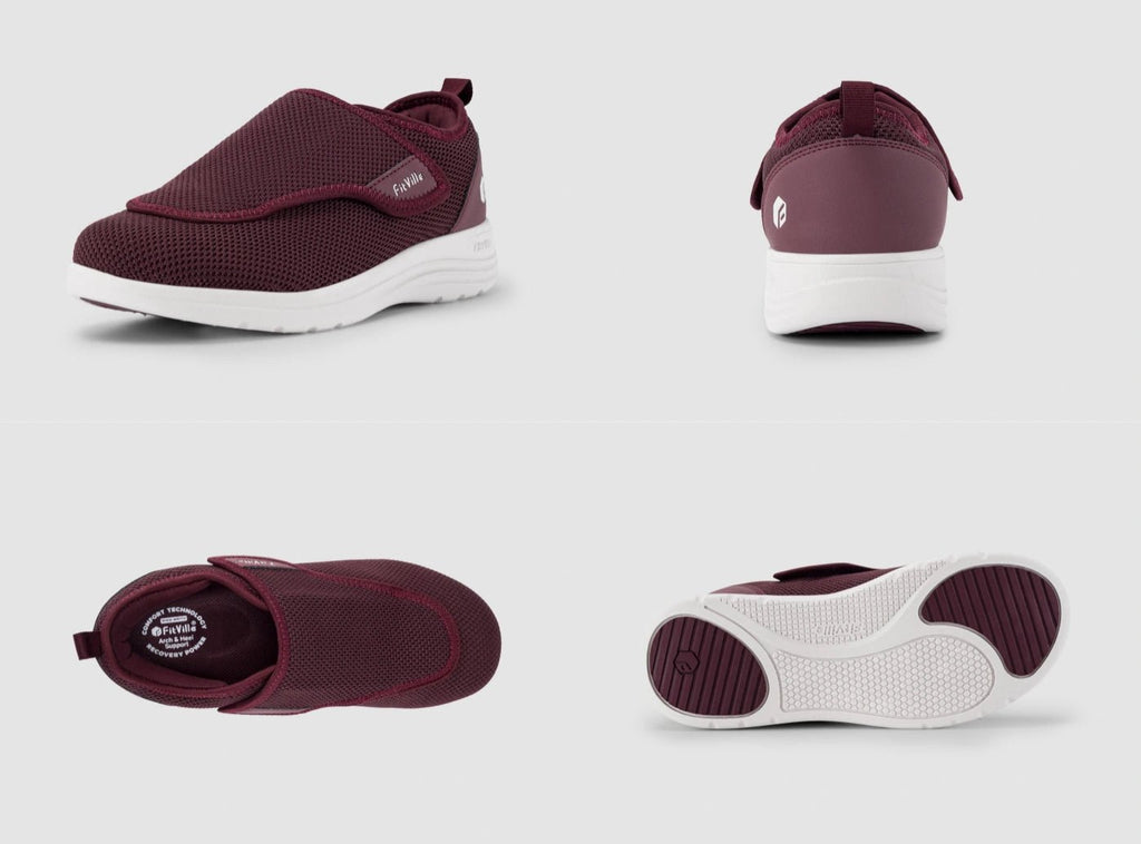 FitVille Women's EasyTop Wings Diabetic Shoes V2 - 7