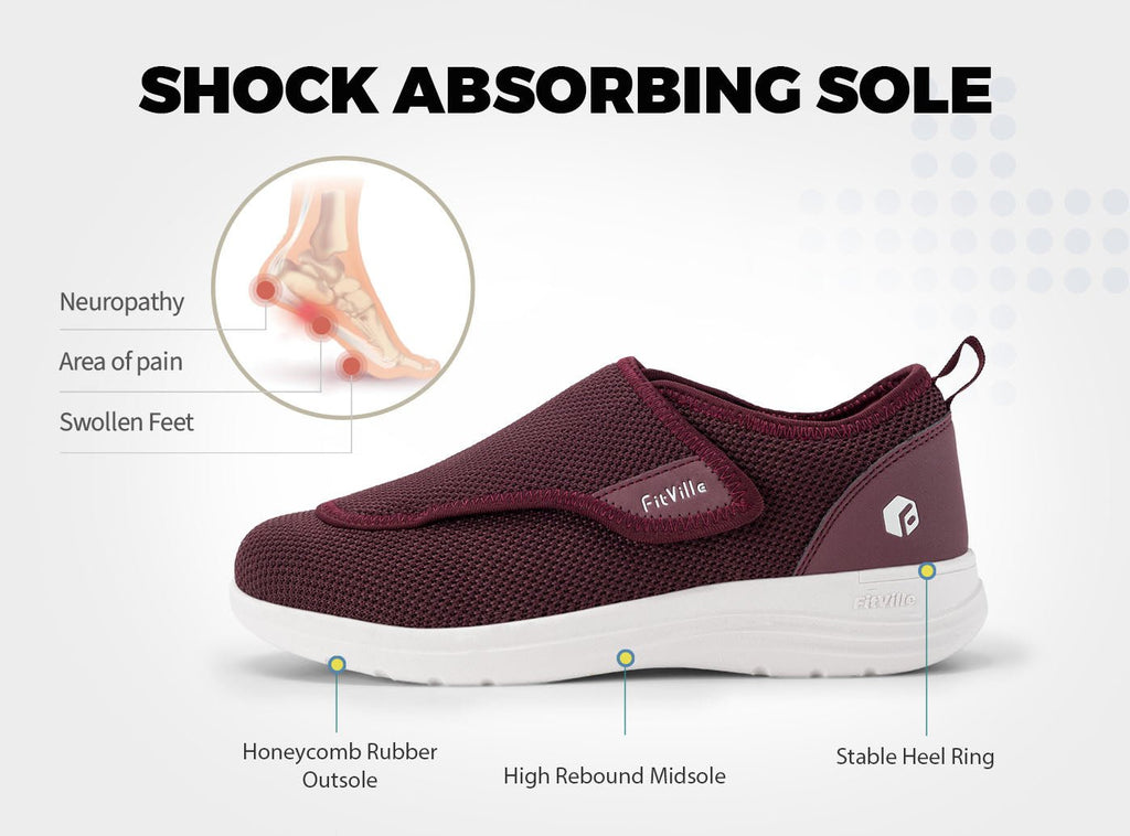 FitVille Women's EasyTop Wings Diabetic Shoes V2 - 4