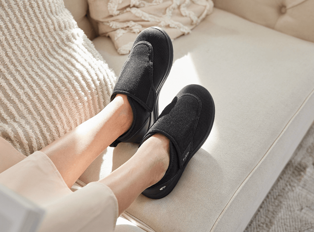 FitVille Women's EasyTop Wings Diabetic Shoes V2 - 10