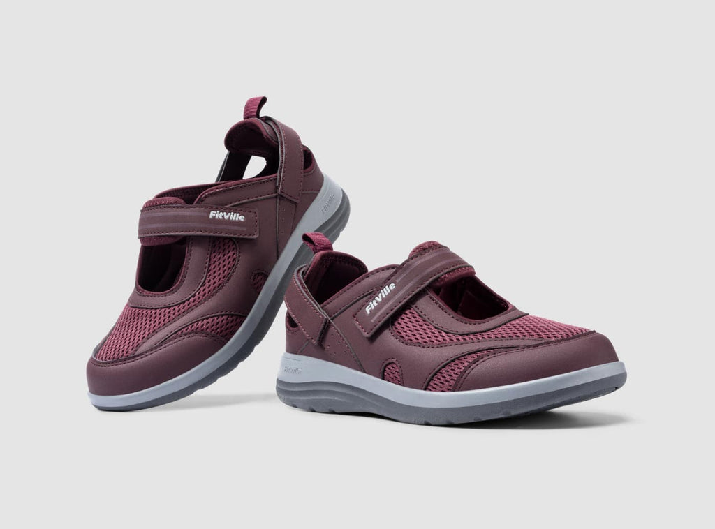 FitVille Women's FlexiWalk Mary Jane Sandal V1 - 10