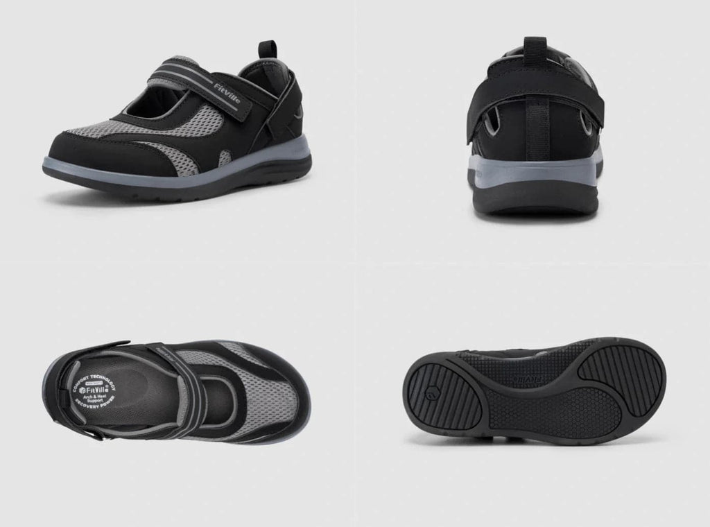 FitVille Women's FlexiWalk Mary Jane Sandal V1 - 29