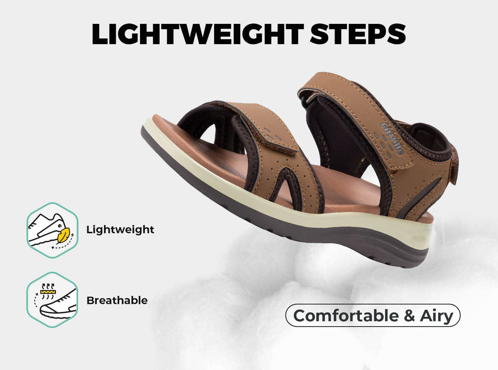 FitVille Women's FlexiWalk Sandal V1 - 6