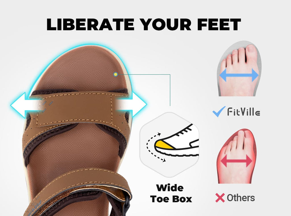 FitVille Women's FlexiWalk Sandal V1 - 23