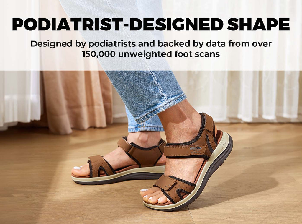 FitVille Women's FlexiWalk Sandal V1 - 8