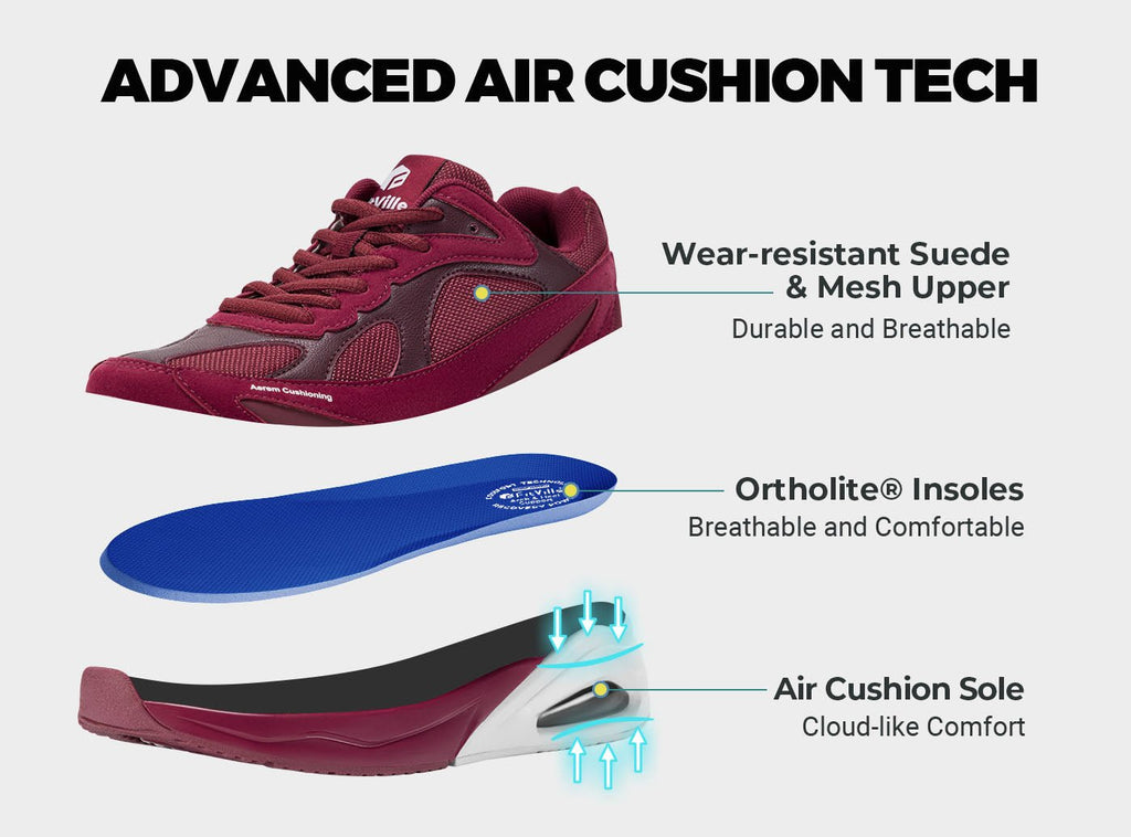 FitVille Women's HeelAero Walking Shoes V1 Air Cushion FitVilleUK