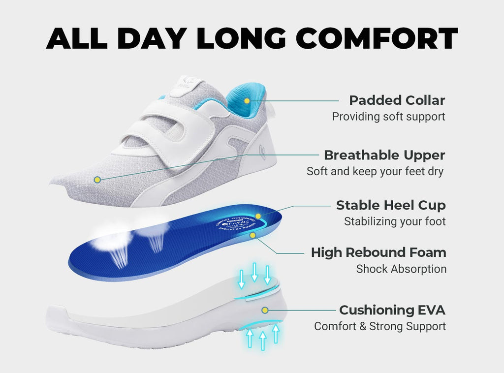 FitVille Women's LightStride Walking Shoes V3 - 5