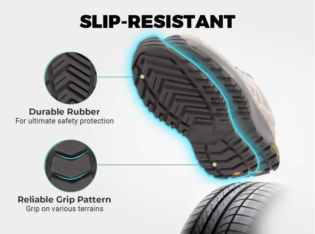 FitVille Women's Low - Top Sturdy Core Hiking Shoes V3 - 6