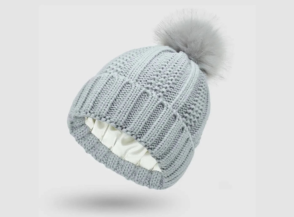 FitVille Women's Pom - Pom Knit Beanie - 1