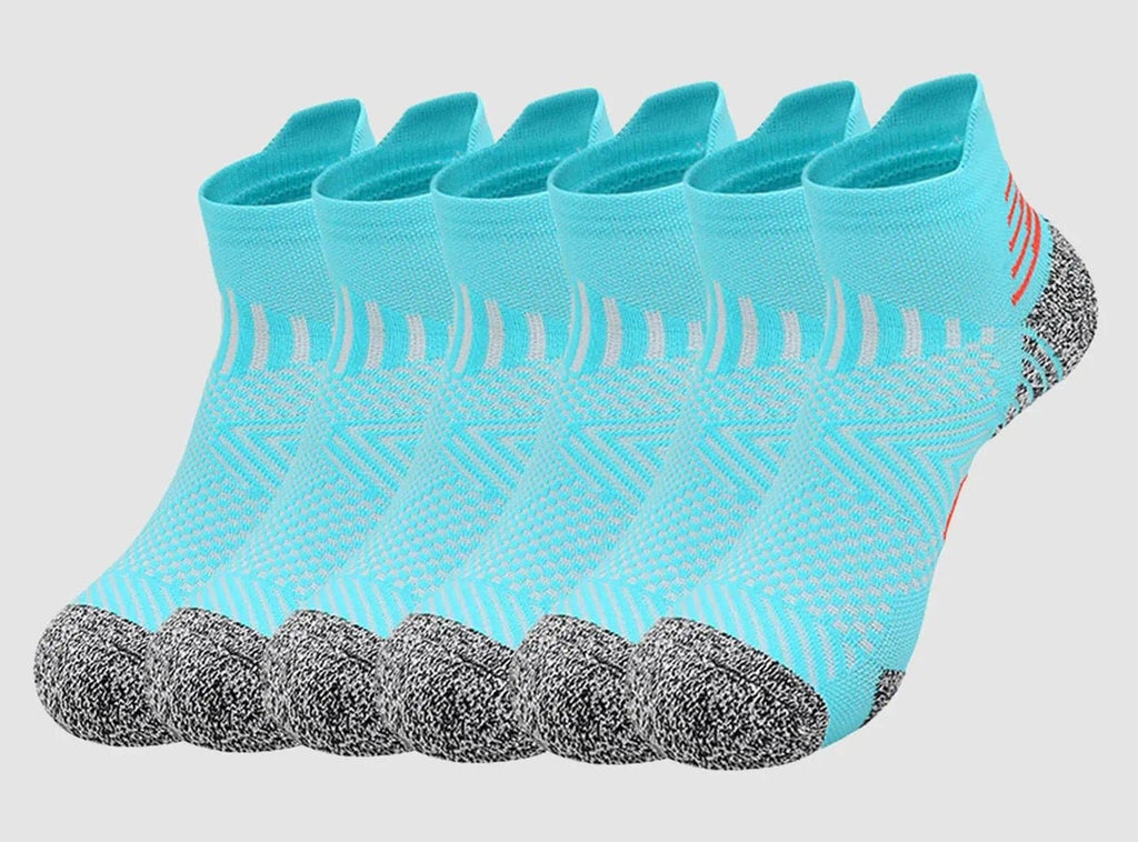 FitVille Women's PowerStride Ankle Socks V4 3 - Pair Bundle - 4