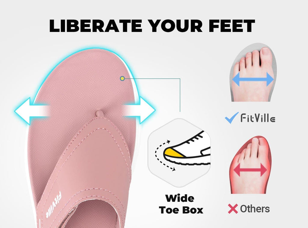 FitVille Women's Queenesque Flip Flop V1 - 23