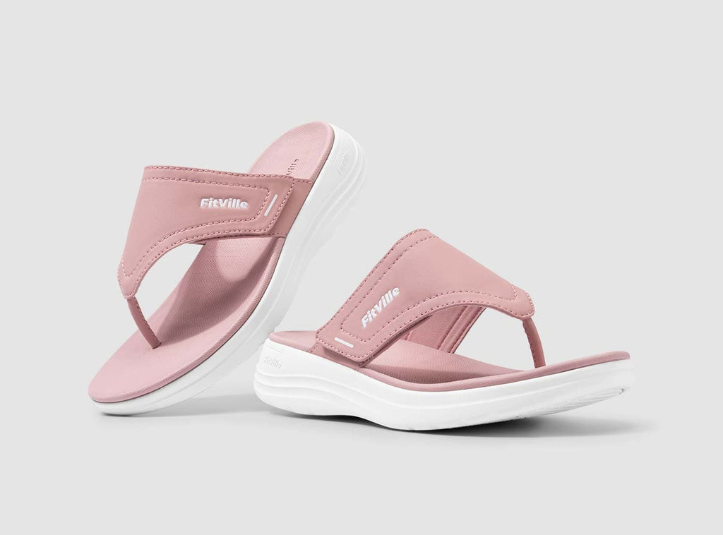 FitVille Women's Queenesque Flip Flop V1 - 10