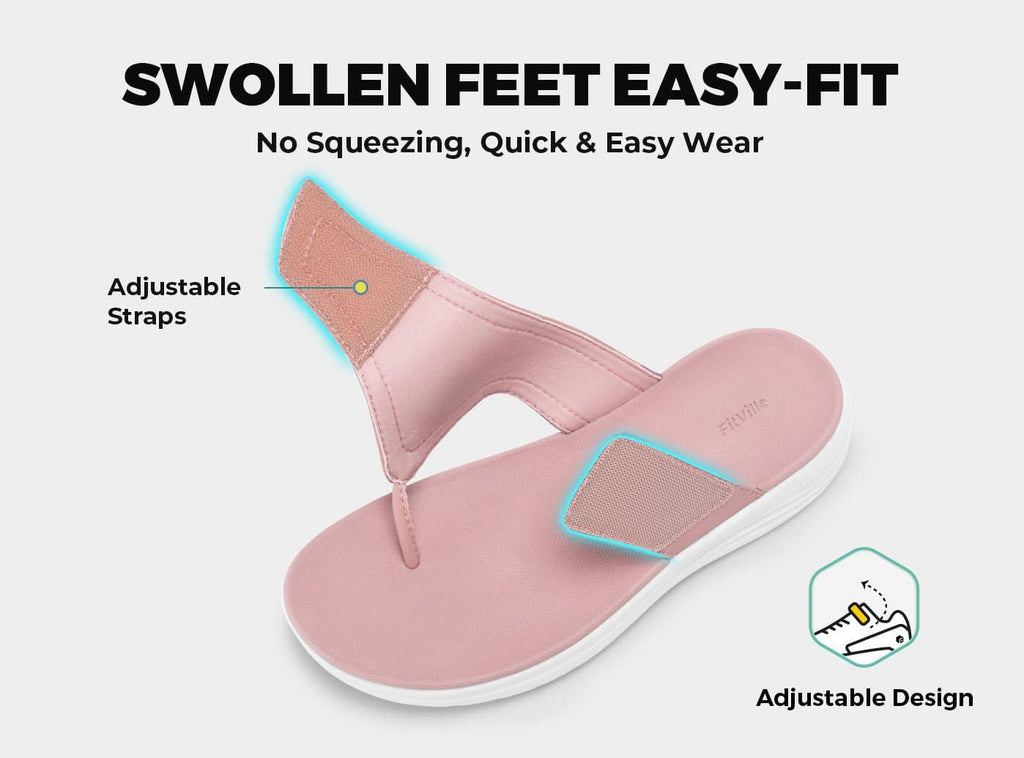 FitVille Women's Queenesque Flip Flop V1 - 14