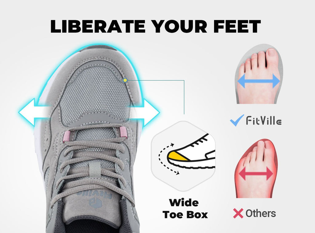 FitVille Women's Rebound Core Walking Shoes V9 - 26