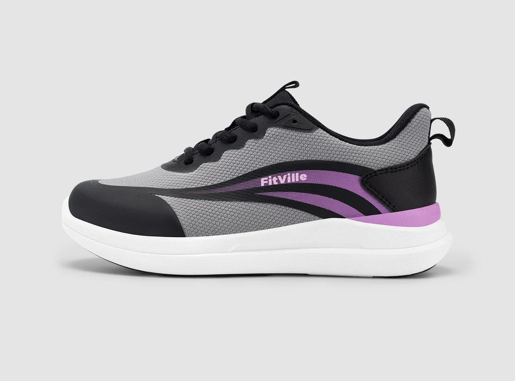 FitVille Women's StepEase Gym Shoes V1 - 10