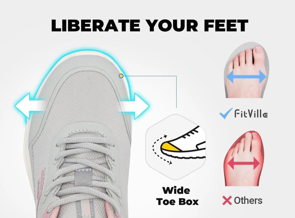 FitVille Women's StepEase Gym Shoes V2 - 11