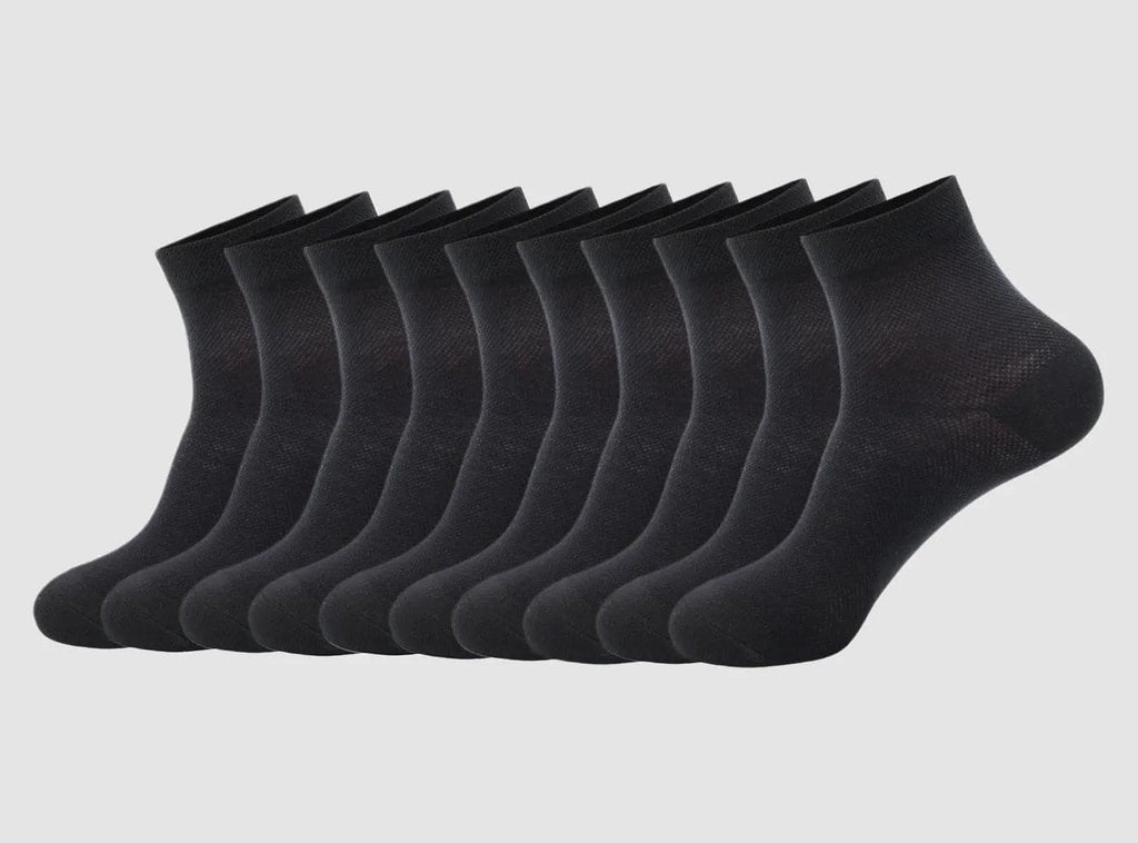 FitVille Women's StrideClass Quarter Socks 5 - Pair Bundle - 4