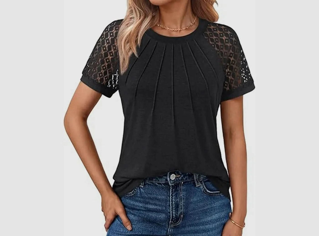 FitVille Women's Vacation Lace Shirt V1 - 1
