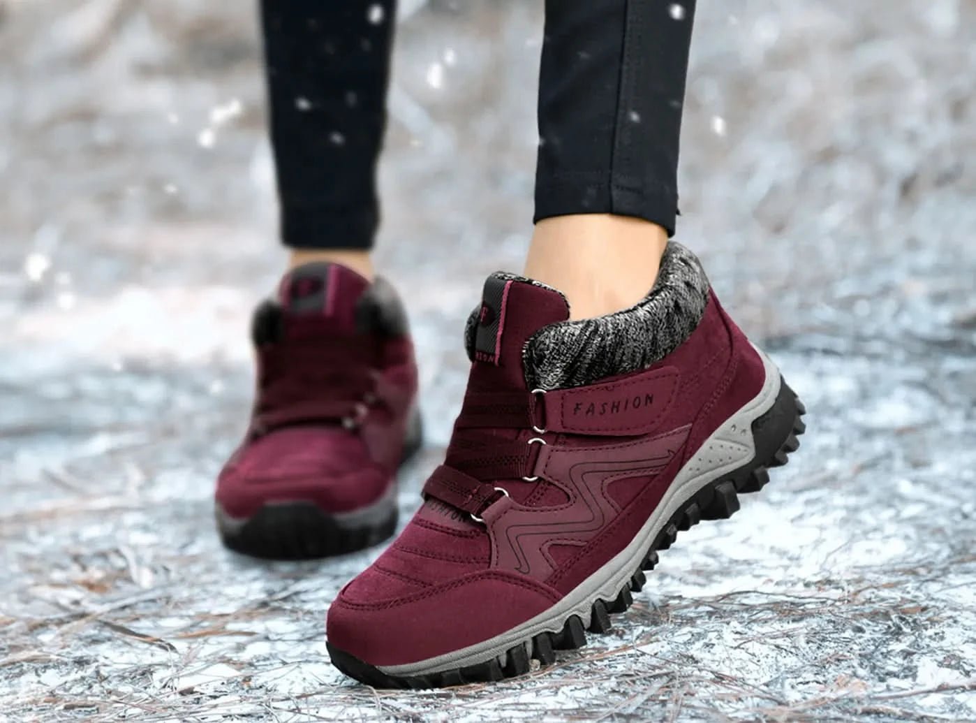 FitVille Women s Warm Mid Top Snow Boots FitVilleUK