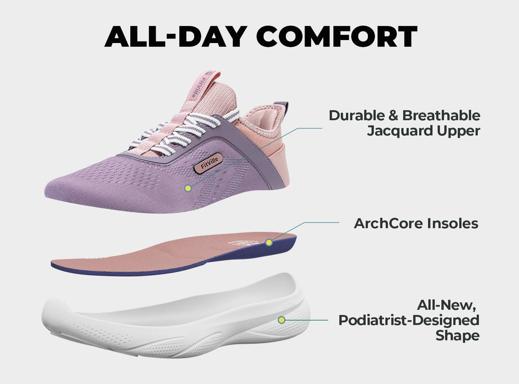 FitVille Women's ZephyrLite Walking Shoes V1 - 22