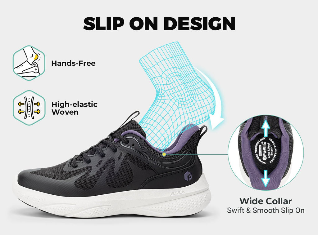 FitVille Women's ZephyrLite Walking Shoes V4 - 23