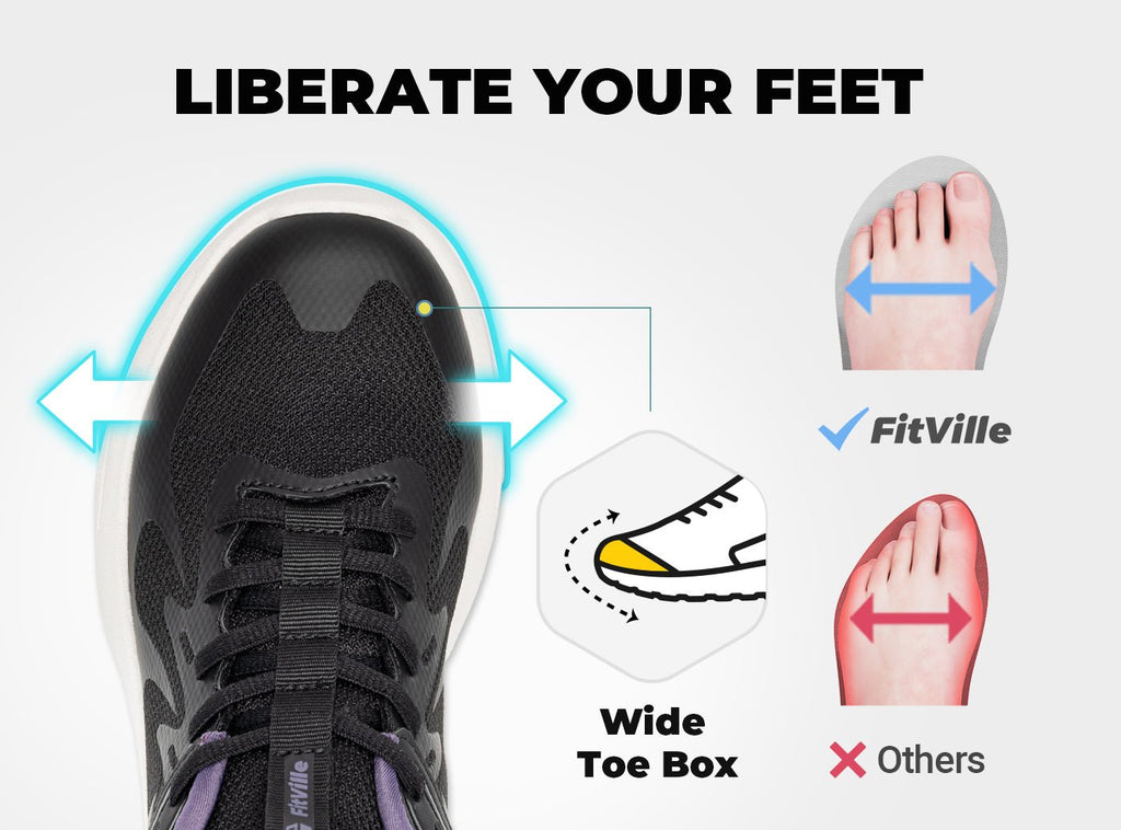 FitVille Women's ZephyrLite Walking Shoes V4 - 13